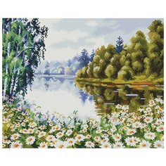 В ромашковом краю Мозаика на подрамнике 40х50 40х50 Белоснежка 253-ST-S