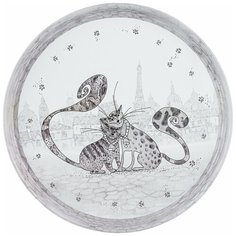 Поднос сервировочный котики 33х2,1 см Agness (898-022)