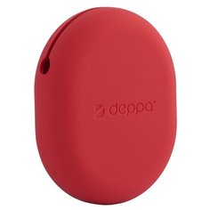 Система хранения аксессуаров Deppa Silicone Pouch, силикон, темно-красный