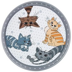 Поднос сервировочный Agness Озорные коты 33х2,1 см (898-020)