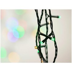Гирлянда светодиодная ECOLA 220V IP20 Нить 10м 160Led RGBW, 8 режимов, зеленый провод с вилкой