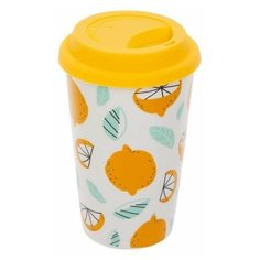 Кружка керамическая, 400 мл, Лимонная, PERFECTO LINEA (30-178710)