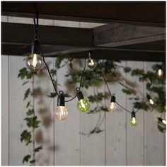 Гирлянда светодиодная FIESTA на батарейках, 10 ламп, длина 3.6 м, таймер, разноцветные лампочки, 729-29 Star Trading