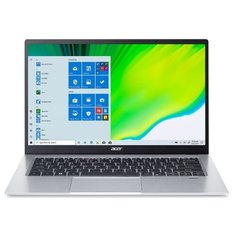 Ноутбук Acer Swift 1 SF114-34-C6WS (Intel Celeron N4500/14"/1920x1080/4Gb/128Gb SSD/Intel UHD Graphics/Windows 10 Home) NX.A78ER.003, серебристый