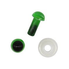 Глазки пластиковые с фиксатором 5мм, 24шт/упак (зеленый) АЙРИС пресс