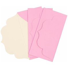 Основа для подарочного конверта №3 комплект 3шт ОК3 (200 розовый кремовый) Лоза