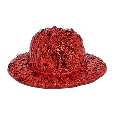 AS07-03, Шляпка для игрушек с блестками, 5см, 2шт/упак (красный) АЙРИС пресс