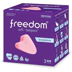 Женские гигиенические тампоны без веревочки FREEDOM normal - 3 шт.