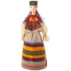 Кукла коллекционная Потешного промысла в традиционном девичьем праздничном костюме. Потешный промысел