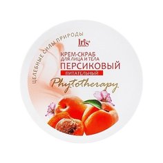 IRIS cosmetic Фитотерапия Крем-скраб для лица и тела Персиковый, 180 мл