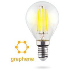 Лампочка светодиодная Voltega Globe E14 9W Graphene, 7136, 6,5W, E14