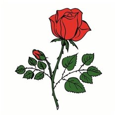 П0000185т Набор для рисования песком с трафаретом Роза 21*30см АЙРИС пресс