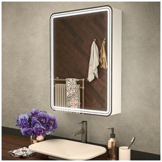 Зеркало шкаф MIXLINE "Адриана" 600*800 (ШВ) правый,сенсорный выкл, светодиодная подсветка