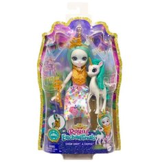 Enchantimals Mattel Кукла с питомцем Королева GYJ11 / GYJ13 Юнити и Степпер