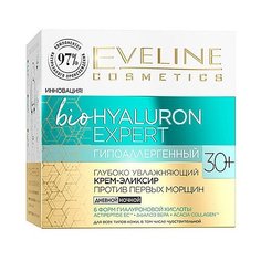 Eveline bioHYALURON EXPERT Гипоаллергенный глубоко увлажняющий крем-эликсир против первых морщин 30+