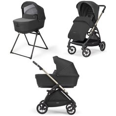 Коляска 2 в 1 Inglesina Electa System Duo Upper Black на шасси Iridium Black