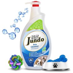 Жидкое гель Jundo Pets cleanser с ионами серебра и коллагеном, 1 л.