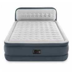 Кровать со спинкой Ultra Plush Headboard 152х236х86см с встр.насосом 220В Intex