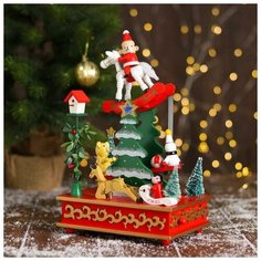 Новогодний сувенир "Всадник" 17х12х28 см 6261018 Лесная мастерская