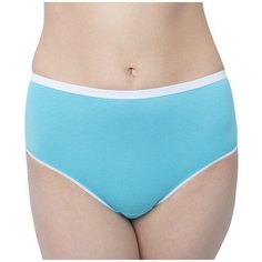 Santini Трусы макси с высокой посадкой, размер 54, голубой/белый