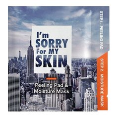 Im sorry for my skin пилинг-пад + увлажняющая маска Peeling Pad & Moisture Mask 22 мл