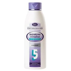 IRIS cosmetic шампунь-кондиционер Профессиональная линия №5 Профилактика перхоти с D-пантенолом для нормальных и жирных волос, 1 л