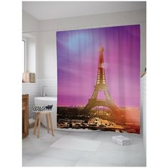 Штора для ванной JoyArty Париж готовится ко сну 180х200 (sc-8424)