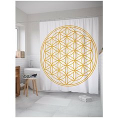 Штора для ванной JoyArty Узорчатая сфера 180х200 (sc-19492)