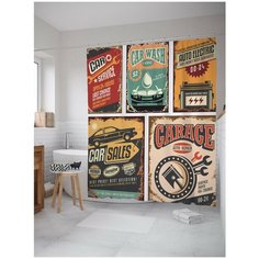 Штора для ванной JoyArty Автомобильные сервисы 180х200 (sc-20829)