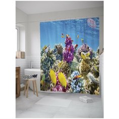 Штора для ванной JoyArty Фауна океана 180х200 (sc-9235)