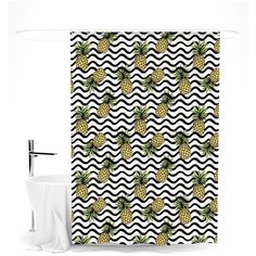 Шторка для ванной Сирень "Ананасовый рай"