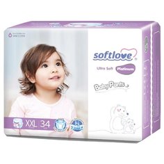Softlove Подгузники-трусики Platinum ультратонкие XXL (15+ кг), 34 шт.