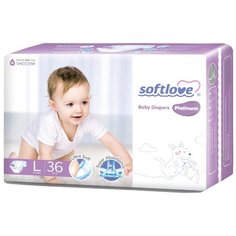 Softlove Подгузники Platinum ультратонкие L (9-14 кг), 36 шт.