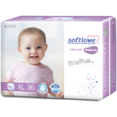 Softlove Подгузники-трусики Platinum ультратонкие XL (12-17 кг), 36 шт.