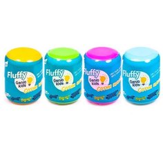 Пластилин Genio Kids Fluffy 4 цвета 12 штук по 50 г (TA1500)