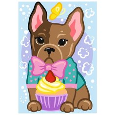 LORI Картина по номерам "Модный щеночек" 20 х 30 см (Ркн-070)