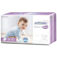 Softlove Подгузники Platinum ультратонкие M (6-11 кг), 40 шт.