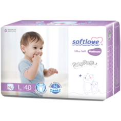 Softlove Подгузники-трусики Platinum ультратонкие L (9-14 кг), 40 шт.