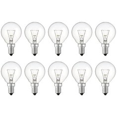 Упаковка ламп накаливания 10 шт. Philips Standard 1CT/10X10F, E14, P45, 40Вт