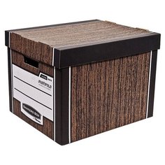 Fellowes Короб архивный Bankers box Woodgrain 285 х 385 х 325 мм, 5шт.