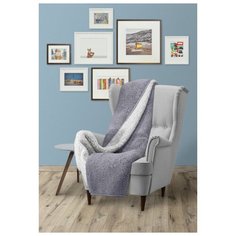 Плед LUCKY Уютный 200х220 см, светло серый