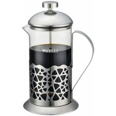 Френч-пресс Kelli KL-3072 (0,6 л) серебристый