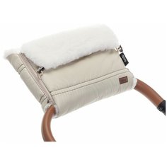 Nuovita Муфта меховая для коляски Alpino Bianco beige/бежевый
