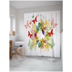 Штора для ванной JoyArty Взмах крылышек 180х200 (sc-21769)