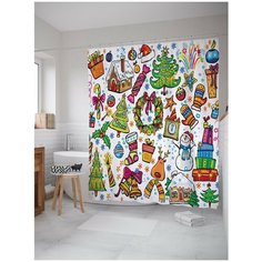 Штора для ванной JoyArty Радостная атмосфера 180х200 (sc-20275)