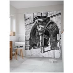 Штора для ванной JoyArty Завораживающая архитектура 180х200 (sc-15435)