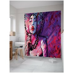 Штора для ванной JoyArty Красочное пение 180х200 (sc-17664)