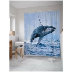 Штора для ванной JoyArty Прыжок кита 180х200 (sc-11895)
