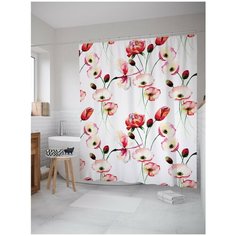 Штора для ванной JoyArty Цветочное созвездие 180х200 (sc-11916)