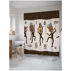 Штора для ванной JoyArty Племенной узор 180х200 (sc-18556)